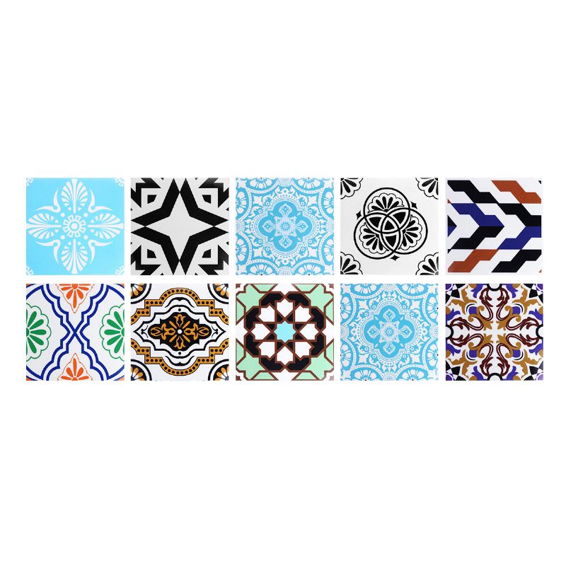 10pcs Keramická Samolepiaca Samolepka Na Stenu Tapeta Diy Kuchyňa Kúpeľňa Pvc Nálepka