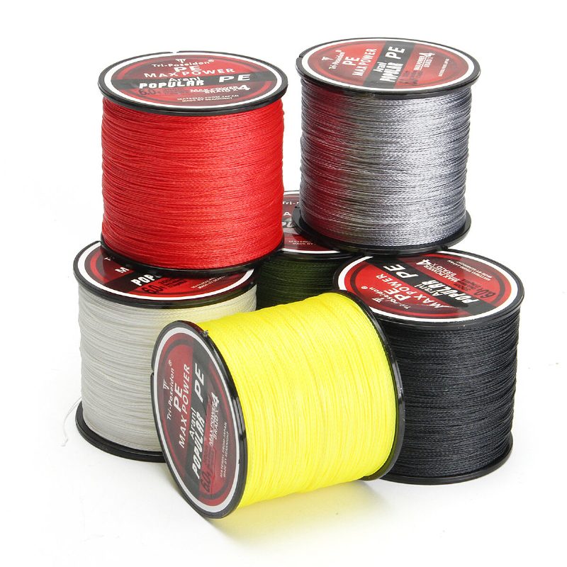 300m Super Strong 4 Vlákna Pe Spectra Pletené Drôtené Lano Morské Rybárske Vlasce 8-60lb