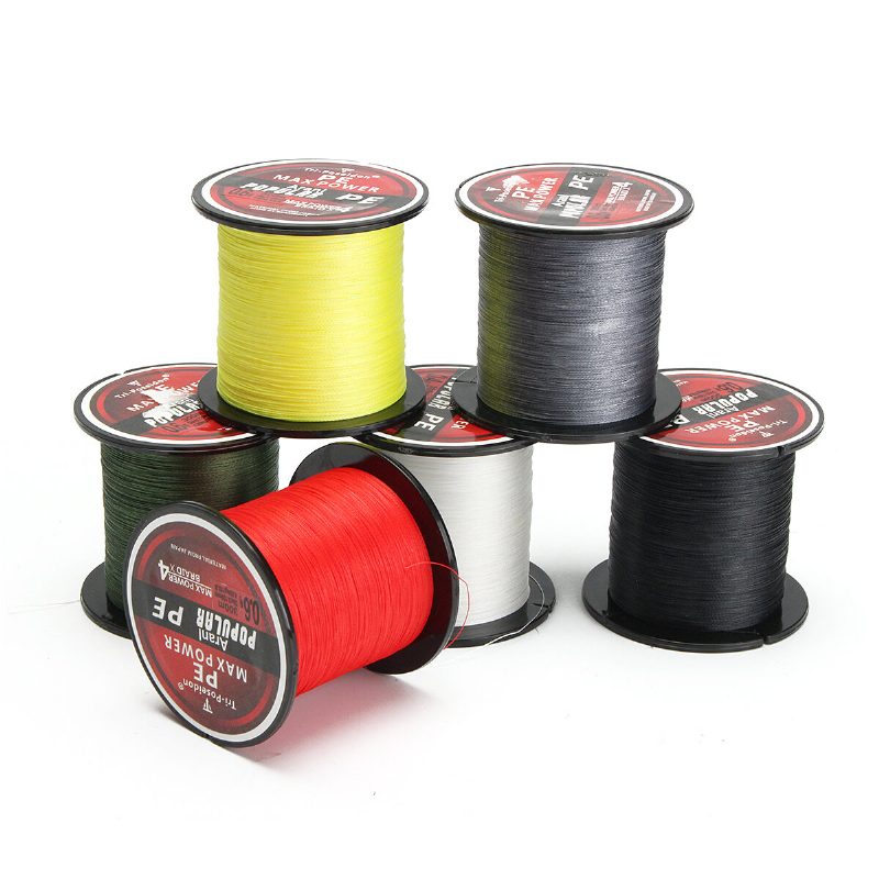 300m Super Strong 4 Vlákna Pe Spectra Pletené Drôtené Lano Morské Rybárske Vlasce 8-60lb