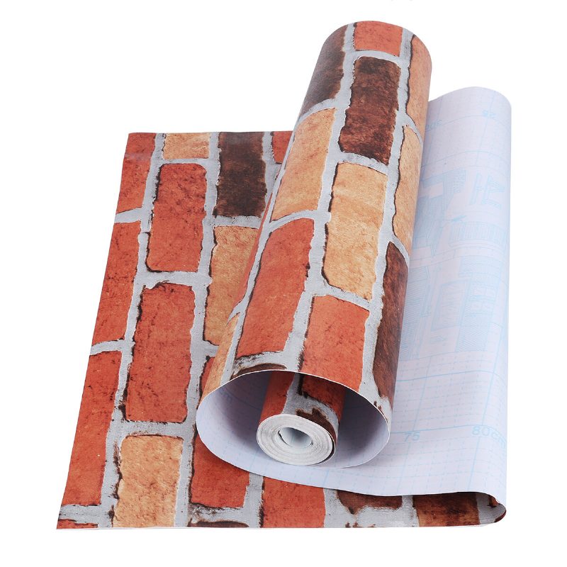 45 X 100 cm 3d Papierová Nálepka Z Kamenných Tehál Kuchyňa Kúpeľňa Vodotesné Pvc Home