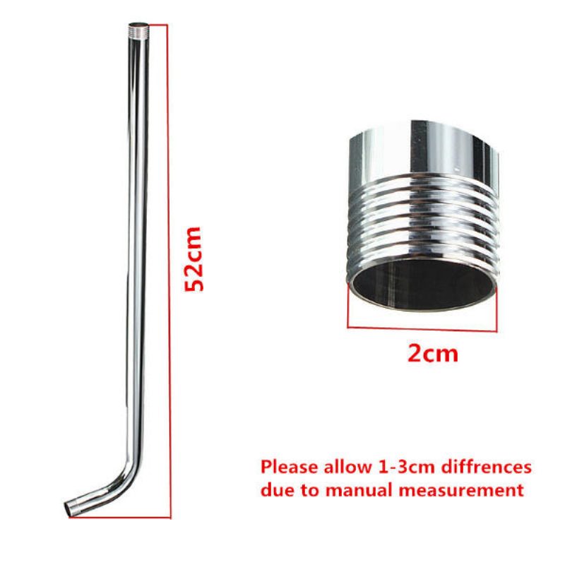 52cm Predlžovacia Rúrka Pre Sprchy S Pevnou Hlavicou