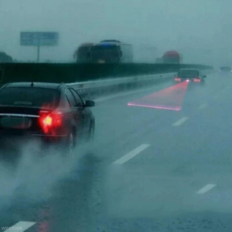 Laserové Výstražné Svetlo Pre Jazdu V Hmle Proti Kolízii Na Konci Zadného Chvosta