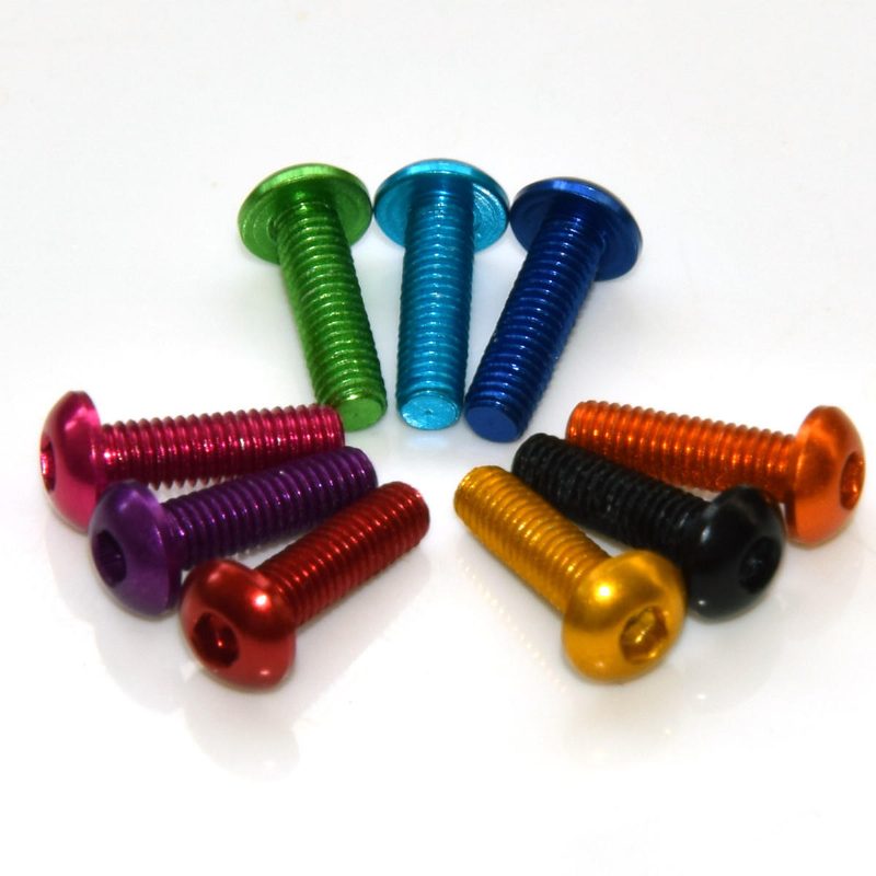 M3ah13 10ks M3×16mm Skrutky So Šesťhrannou Hlavou Skrutka S Okrúhlou 7075 Hliníková Zliatina