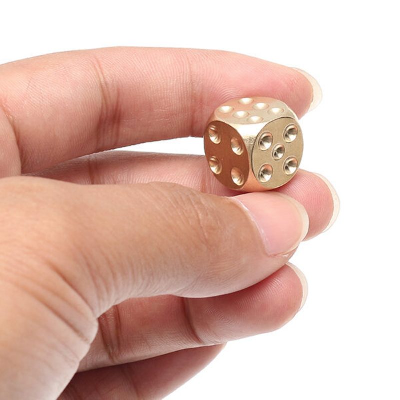 Mosadzné Masívne Medené Kocky Zlatej Farby Mahjong Pre Herný Večierok