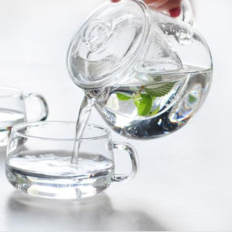 500 Ml Tepelne Odolný Sklenený Filter Trojdielna Vertikálna Kvetinová Kanvica