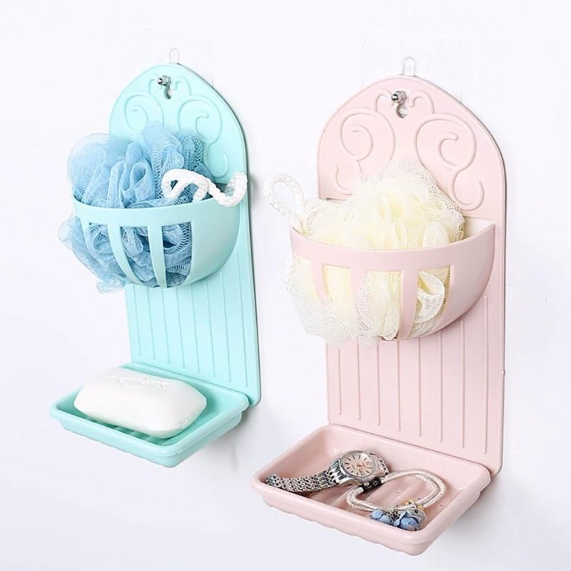 Creative Double Kitchen Kúpeľňový Stojan Nástenná Pasta Krabička Na Mydlo Polička Na Odtok Mydla