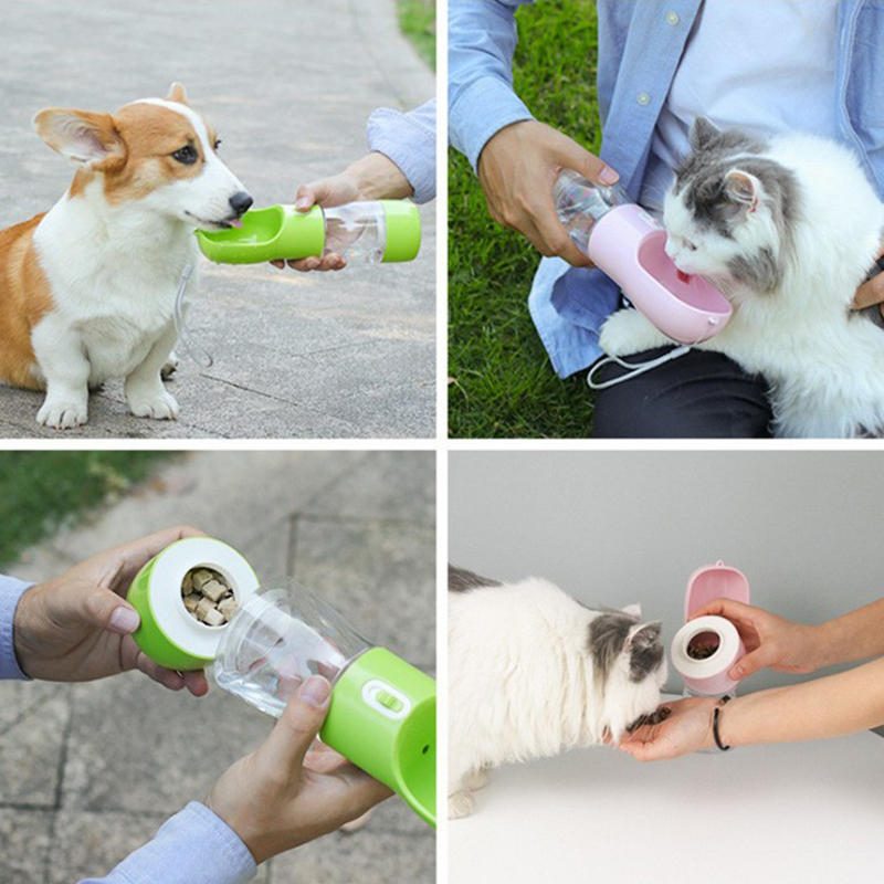 Pohár Puppy Pes Mačka Fľaša Na Vodu Na Pitie Cestovné Prenosné Kŕmidlo Bez Bap