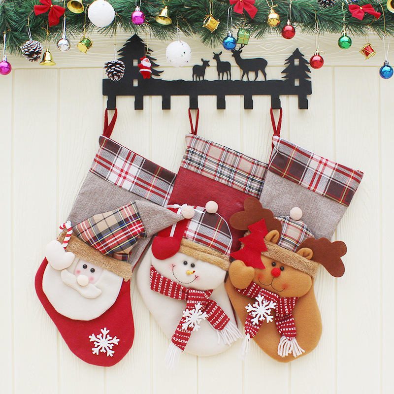 Christmas Candy Bag Pančucha Santa Claus Ponožka Darčeková Taška Guble Tree Ornaments Dekorácie