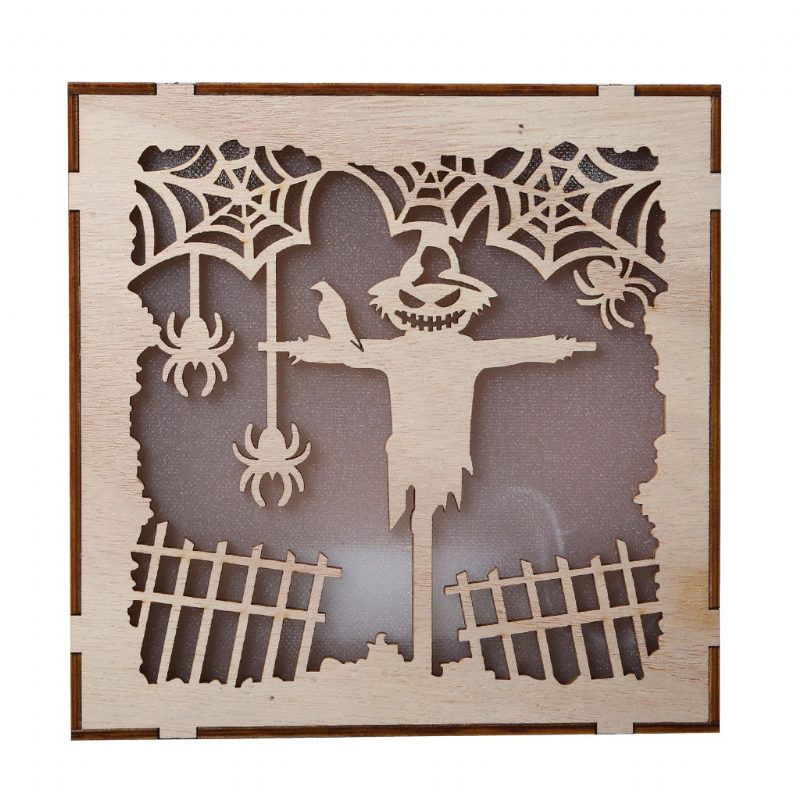 Jm01497 Scarecrow Led Svetlo Halloween Dekorácie Nástenná Lampa Na Slávnostnú Párty