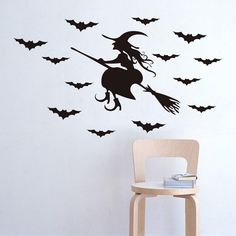 Miico Fx3028 Halloween Sticker Samolepka Na Stenu Odnímateľné Samolepky Na Dekoráciu Miestnosti