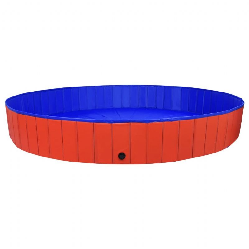Eu Direct Vidaxl 92601 Skladací Bazén Pre Psov Červený 300x40 cm Pvc Vanička Pre Šteňatá Skladacie Kúpanie Pre Mačky Hrajúce Sa Deti Pre Domáce Zvieratá