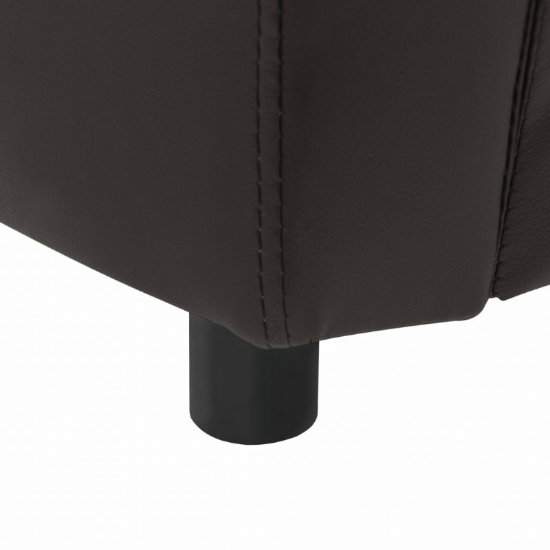 Pohovka Pre Psa Hnedá 26.4" X 16.1" X 15.4" Umelá Koža