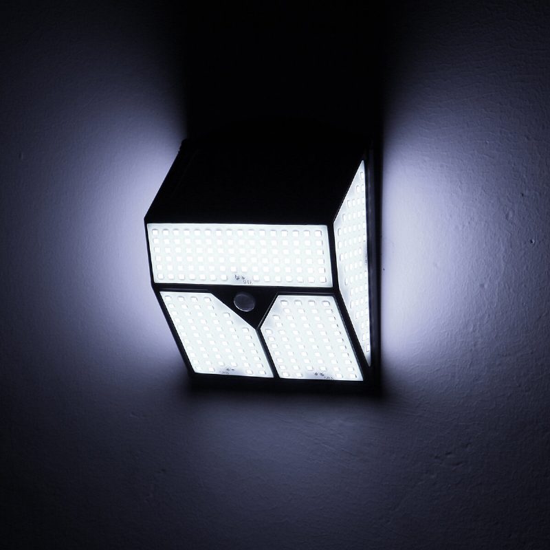 1/2ks 436led Solárne Svetlo Infračervený Pohybový Senzor Záhradné Bezpečnostné Nástenné Svietidlo Nové