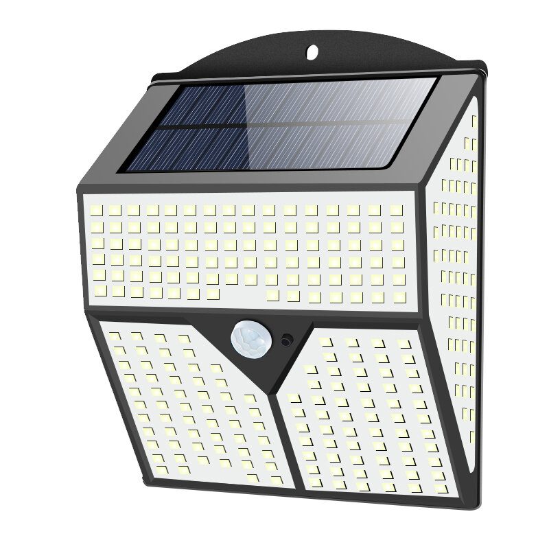 1/2ks 436led Solárne Svetlo Infračervený Pohybový Senzor Záhradné Bezpečnostné Nástenné Svietidlo Nové