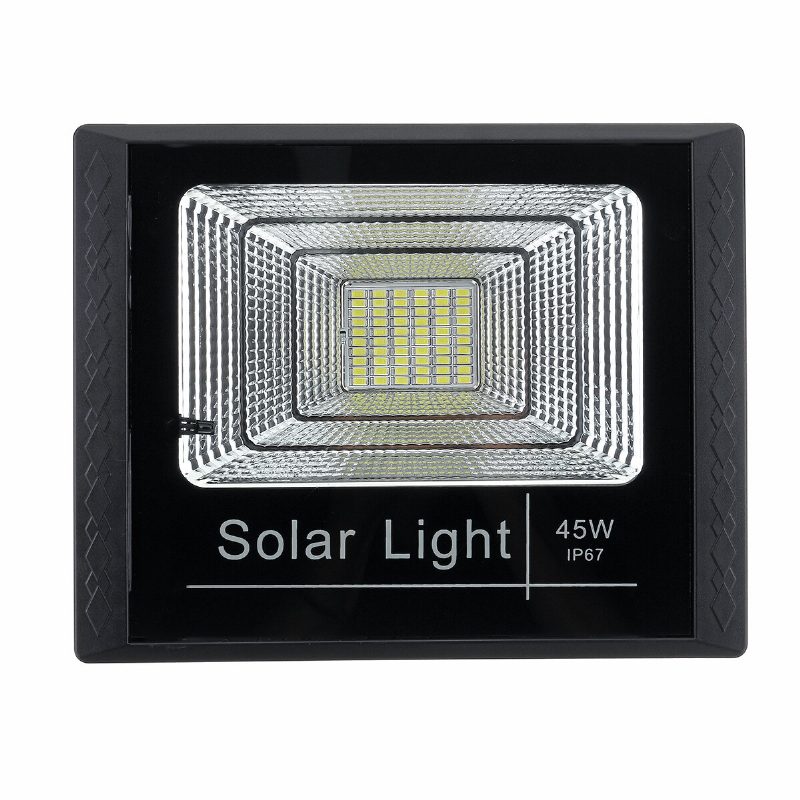 10w 25w 45w 65w Solárny Panel S 2 Nástennými Svietidlami Vodotesné Diaľkové Ovládanie Povodňové Svetlo Park Yard Garden Príjazdová Cesta