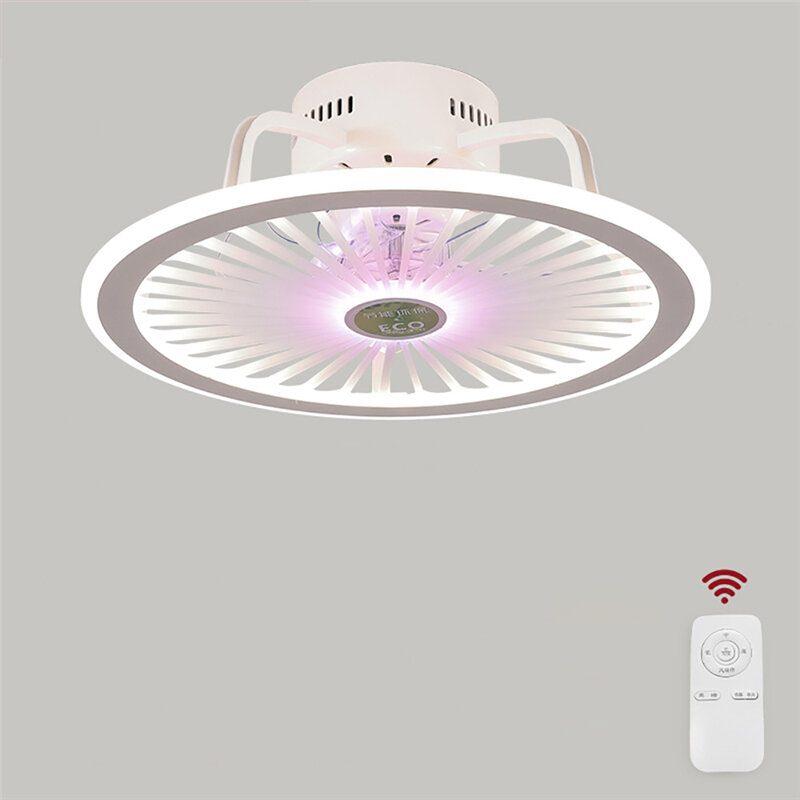110/220 V Stropné Svietidlo Plynulé Stmievanie S Elektrickými Svetlami Ventilátora Moderné Minimalistické Osvetlenie Jedálne A Spálne Ovládanie App + Diaľkové + Farieb + Trojrýchlostná Regulácia Rýchlosti