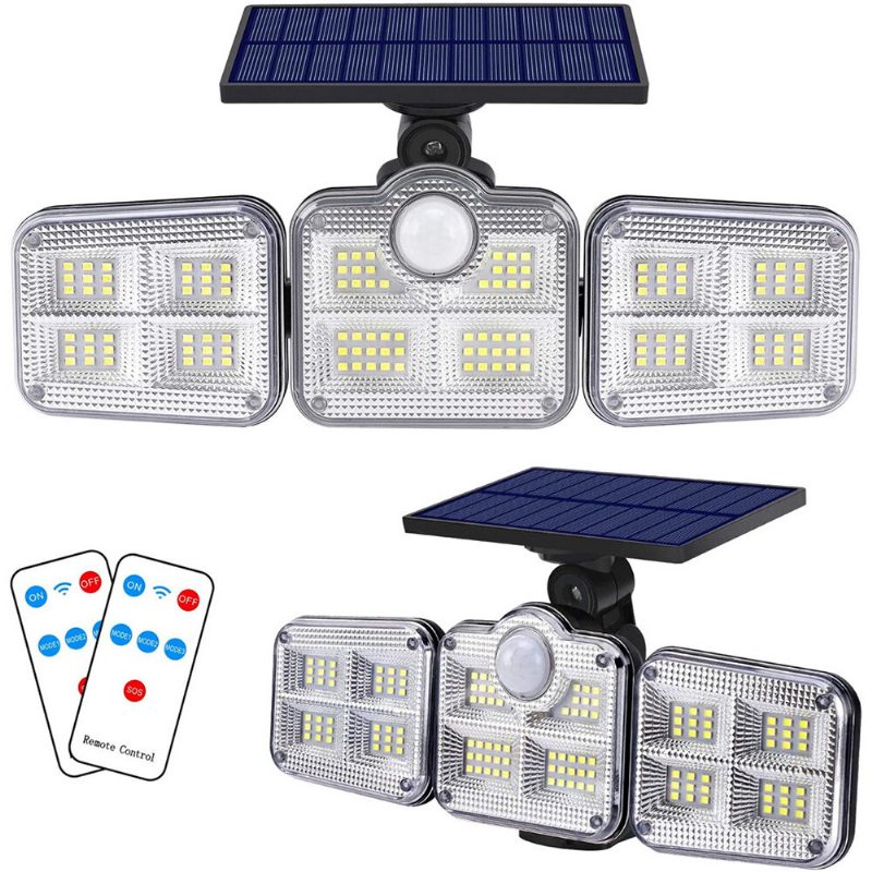 122led Solárnych Chodníkových Svetiel 3 Režimy Pohybový Senzor Vonkajšia Záhradná Pouličná Lampa Nastaviteľná
