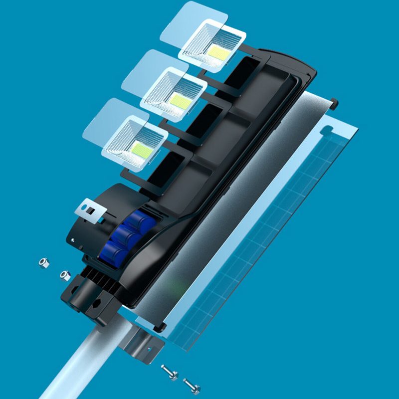 200/400/600 W 360led Solárny Senzor Pouličné Osvetlenie Vonkajšie Komerčné Ip65 Vodotesné