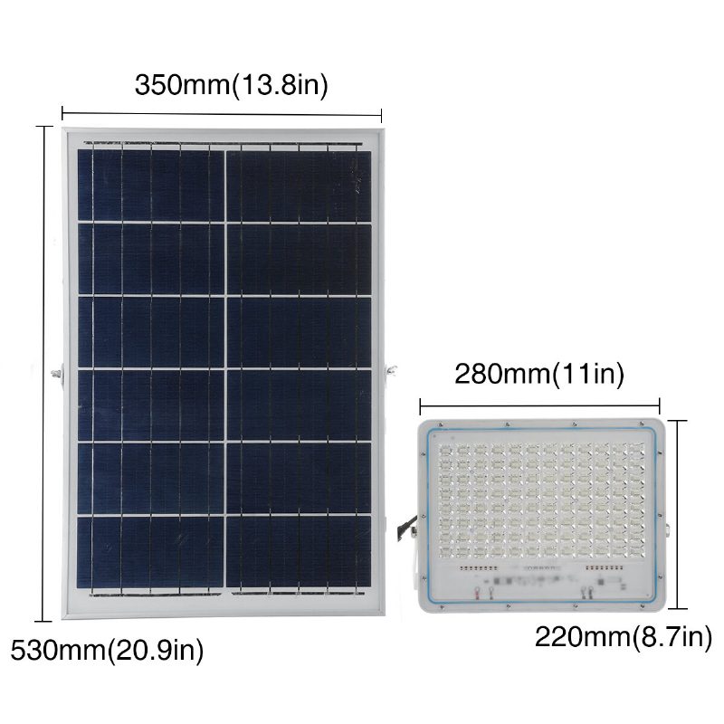 200w 192led Solárne Poháňané Svetlo Na Diaľkové Ovládanie Svetelný Senzor Časovanie Vonkajšie Vodotesné Ip65