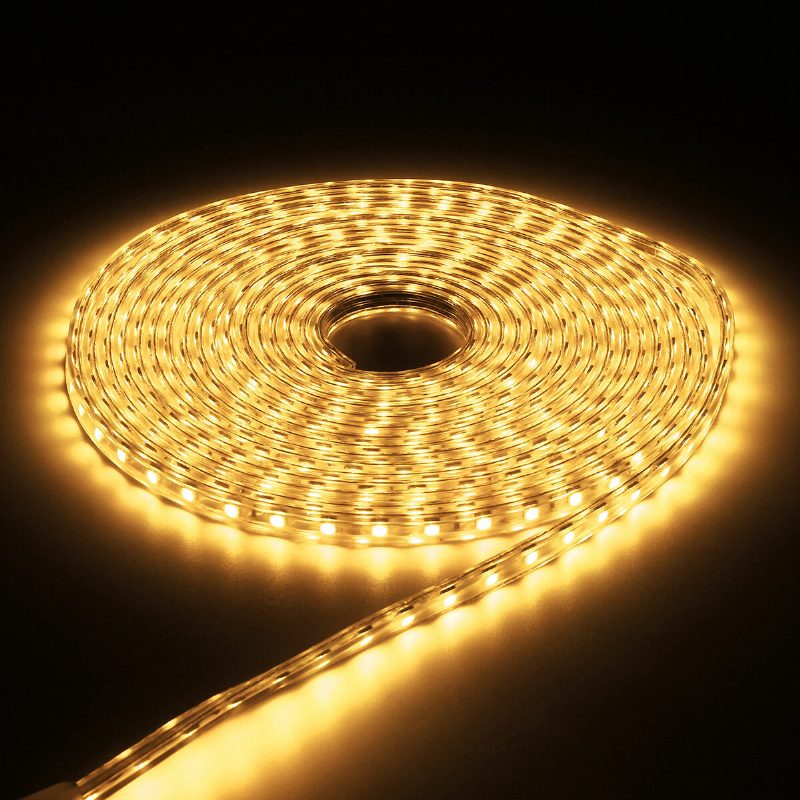 220v 9m 5050 Led Smd Vonkajšie Vodeodolné Flexibilné Páskové Svetlo Na Lano Xmas