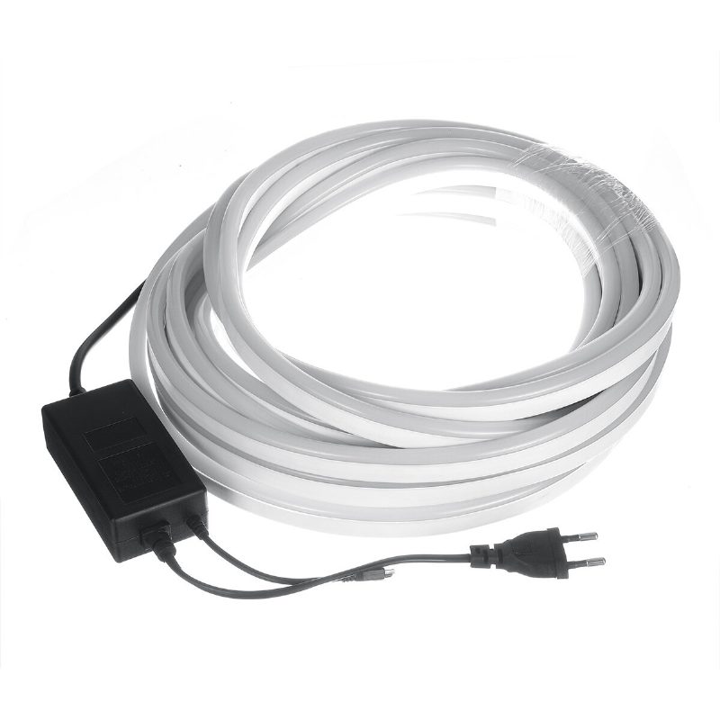 220v Led Pásik 8*16mm Rgb Neónové Flexibilné Lanové Svetlo 1/5/10m Vodotesná Led Páska 5050 Led Neónová Ohybná Trubica Ip65 Strunová Lampa Viacfarebná Pre Domáce Diy Vianočné Dekorácie