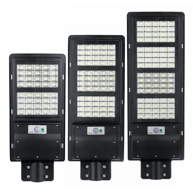 250/450/800w Solárne Led Chladné Biele Pouličné Svetlo Vodotesné Vonkajšie Svietidlo S Diaľkovým Ovládaním