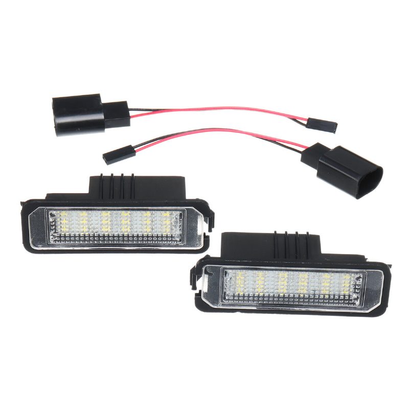 2ks 18 Led Osvetlenie Špz Pre Vw Golf Mk4 Mk5 Mk6 Passat Lupo Polo 9n