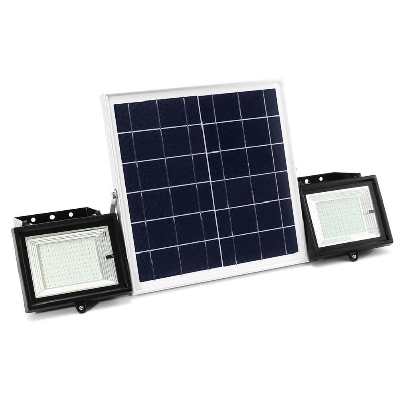 2ks Diaľkové Ovládanie 100 Led Flood Light Stmievateľný Časovač Vodotesné Solárne Svetlo Street