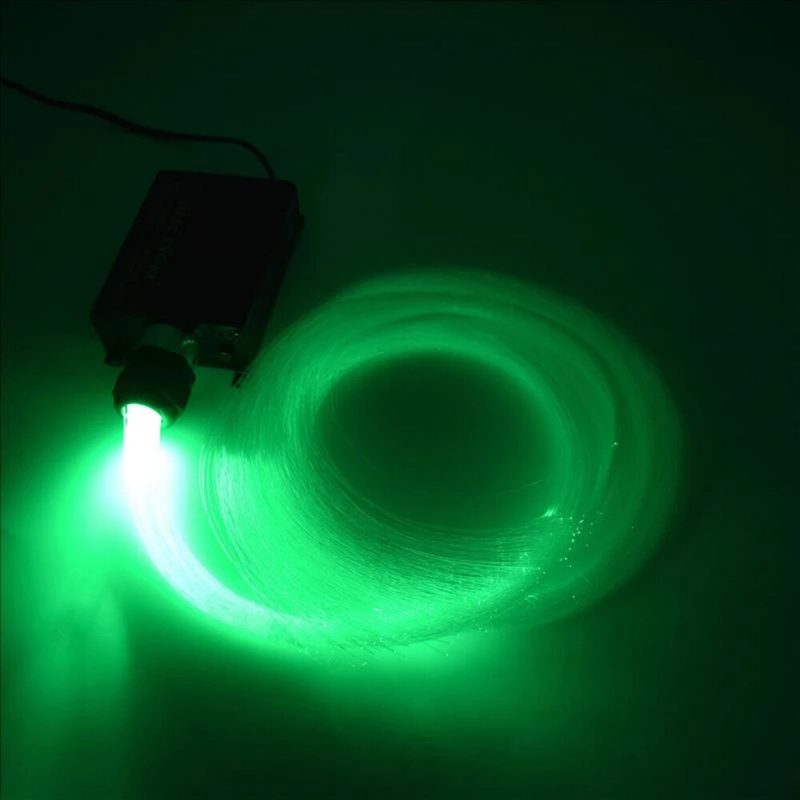 2m 16w Rgb Led Svetelný Motor 24-kľúčové Rf Diaľkové Svetlo Z Optických Vlákien Led S Káblom Z Pmma Na Stropnú Dekoráciu