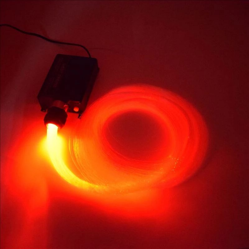 2m 16w Rgb Led Svetelný Motor 24-kľúčové Rf Diaľkové Svetlo Z Optických Vlákien Led S Káblom Z Pmma Na Stropnú Dekoráciu