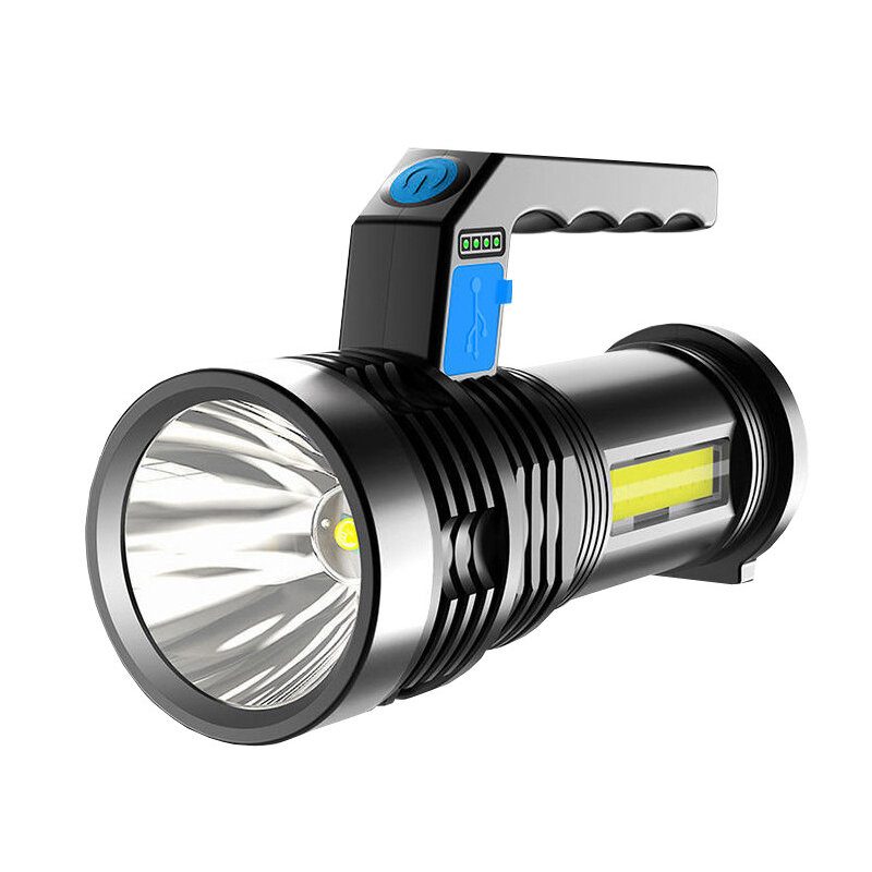 2pcs Bikight P500 Dvojité Svetlo 500 M Dlhý Dosah Silná Baterka S Bočným Svetlom Cob Dobíjacie Usb Výkonné Ručné Reflektorové Led