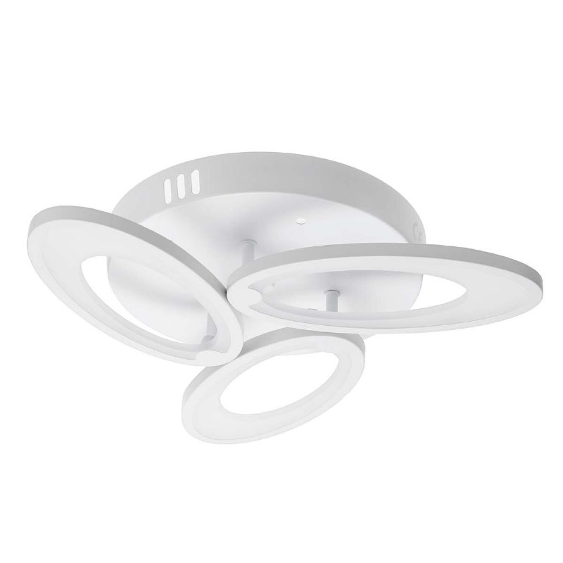 3-hlavové Moderné Led Stropné Akrylové Domáce Svietidlá Lusterové Svietidlo + Diaľkové 3200-6500k