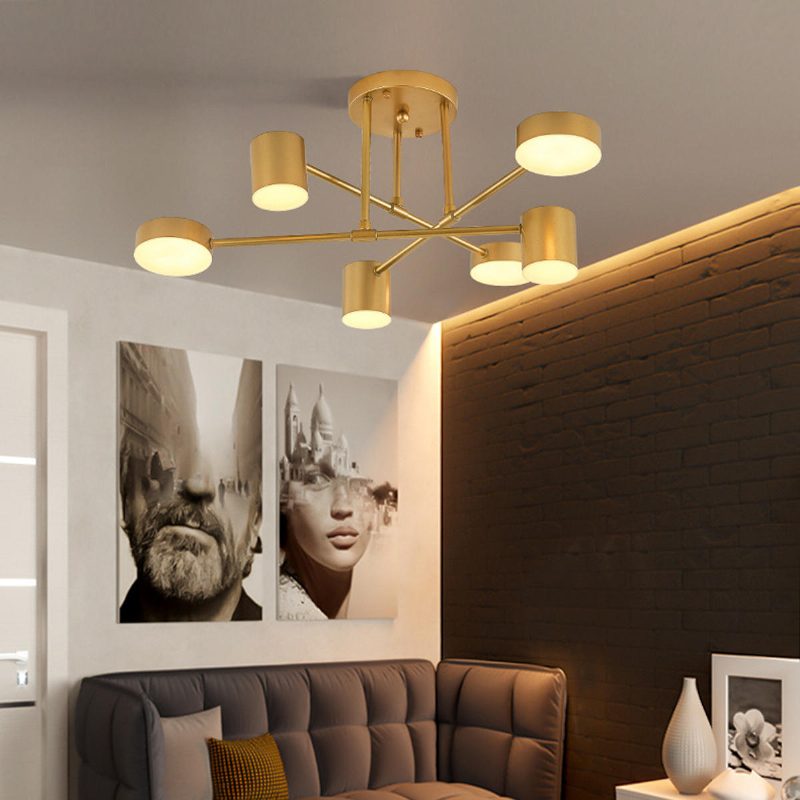 33w 6hlavé Moderné Stropné Led Svietidlo Pre Domácu Kanceláriu Akrylátové Tienidlo 110v/220v