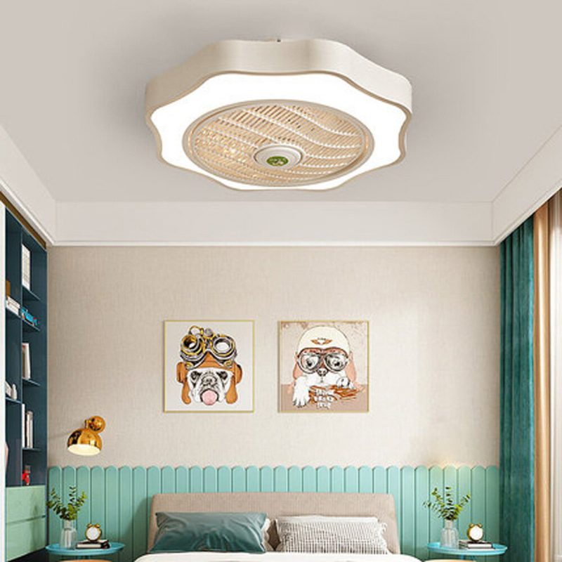 36w 110/220v Stropný Ventilátor S Osvetlením Led Svetlo Plynulé Stmievanie Nastaviteľná Rýchlosť Vetra Diaľkové Ovládanie Bez Batérie Moderné Led Stropné Svietidlo Do Spálne Obývacia Izba Jedáleň