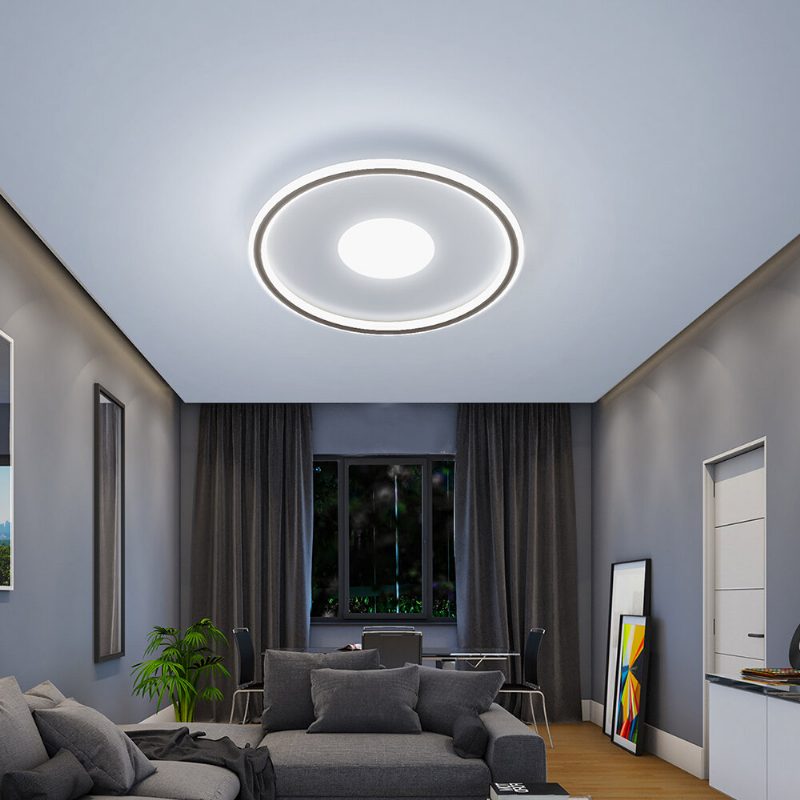 36w 40cm Led Stropné Svietidlo Sústredné Kruhy Stmievateľné S Diaľkovým Ac185-265v