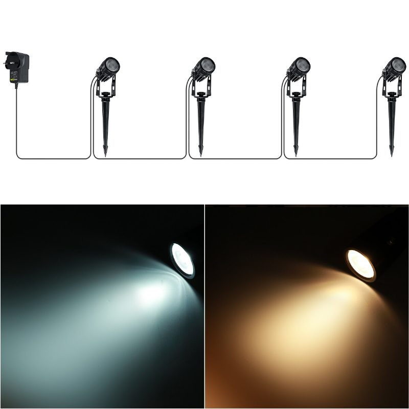4 Ks Led Osvetlenie Trávnika Vonkajšie Záhradnej Cesty Bodové Svetlá Krajinná Lampa Vodotesná