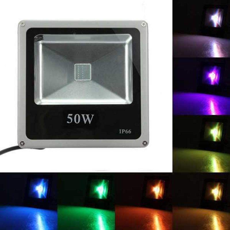 50w Rgb Led Svetlomet S Diaľkovým Ovládaním Vonkajšia Umývacia Záhradná Lampa