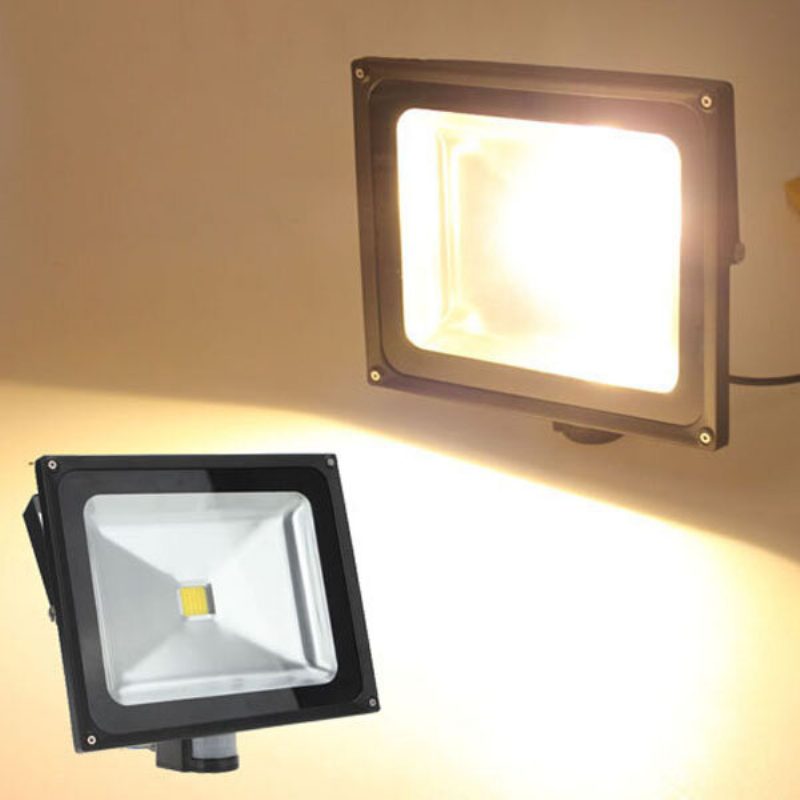 50w Teplá Biela 4200lm Pir Pohybový Senzor Bezpečnostné Záplavové Svetlo 85-265v