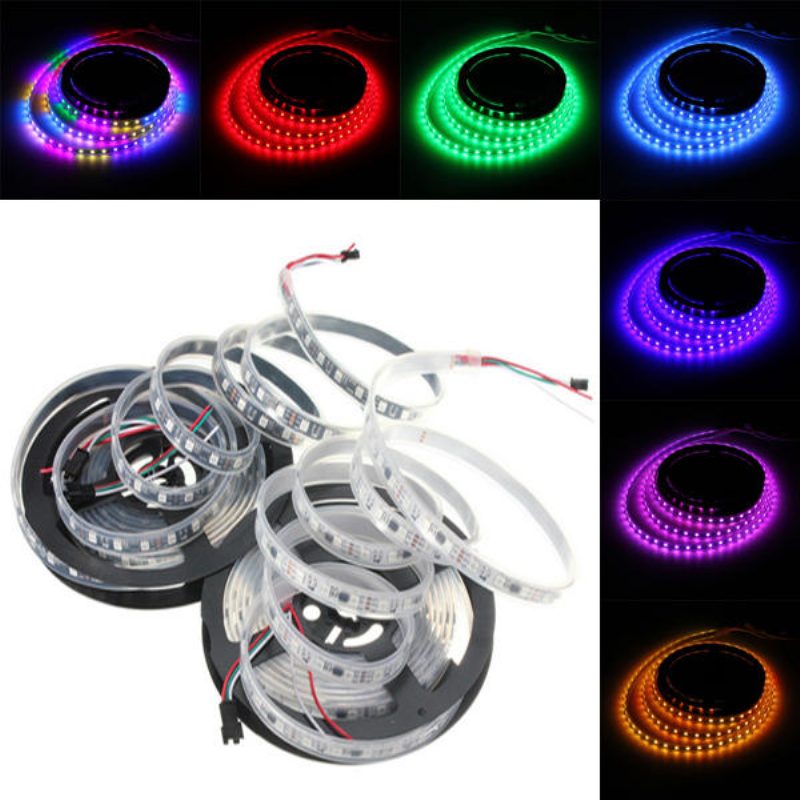 5m 57.5w Dc 12v Vodotesné Ip67 Ws2811 300 Smd 5050 Led Rgb Vymeniteľné Flexibilné Pásové Svetlo