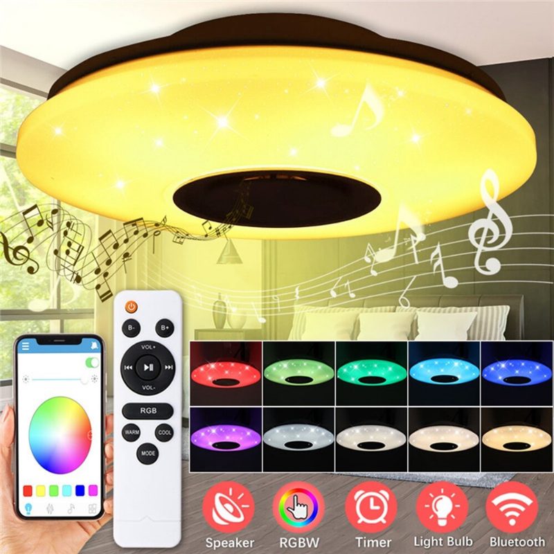 60w Ac220v 102led Hviezdne Tienidlo Led Inteligentné Stropné Svietidlo Bluetooth Hudobné Svetlo App + Diaľkové Ovládanie