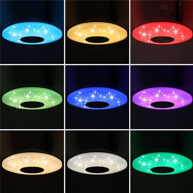 60w Ac220v 102led Hviezdne Tienidlo Led Inteligentné Stropné Svietidlo Bluetooth Hudobné Svetlo App + Diaľkové Ovládanie