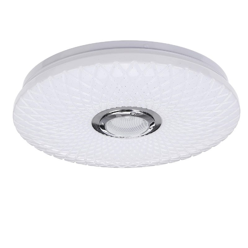 60w Inteligentné Stropné Led Svetlo Rgb Bluetooth Hudobný Reproduktor Stmievateľná Lampa App Remote