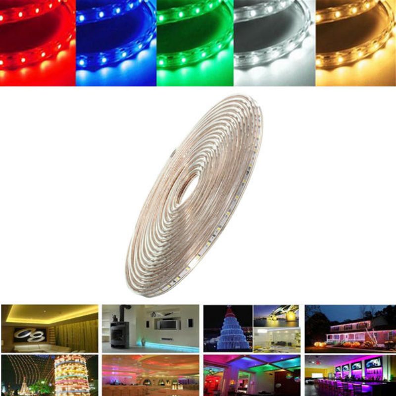 7m 24.5w Vodotesný Ip67 Smd 3528 420 Led Pásik Svetlo Lana Vianočná Párty Vonkajšie Ac 220v
