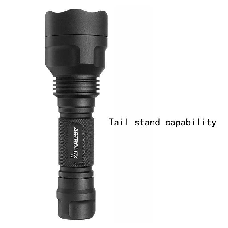 Astrolux C8 Xp-l Hi 1300 Lúmenov 7/4 Režimy A6 Driver Taktická Edc Led Baterka 18650