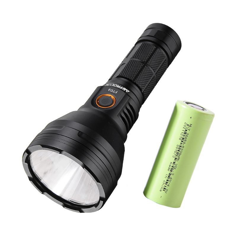 Astrolux Ft03 Sst40-w 2400lm 875m Narsilm V1.3 Usb-c Nabíjateľná Baterka + 1ks Hly 26650 5000mah 3.7v 3c Napájacia Batéria