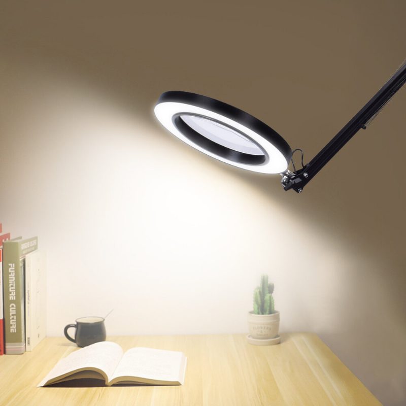 Bakeey Skladacia Spona Na Ochranu Očí Stolová Lampa Na Čítanie Usb Led Lupa Elektronická Kontrolka Údržby