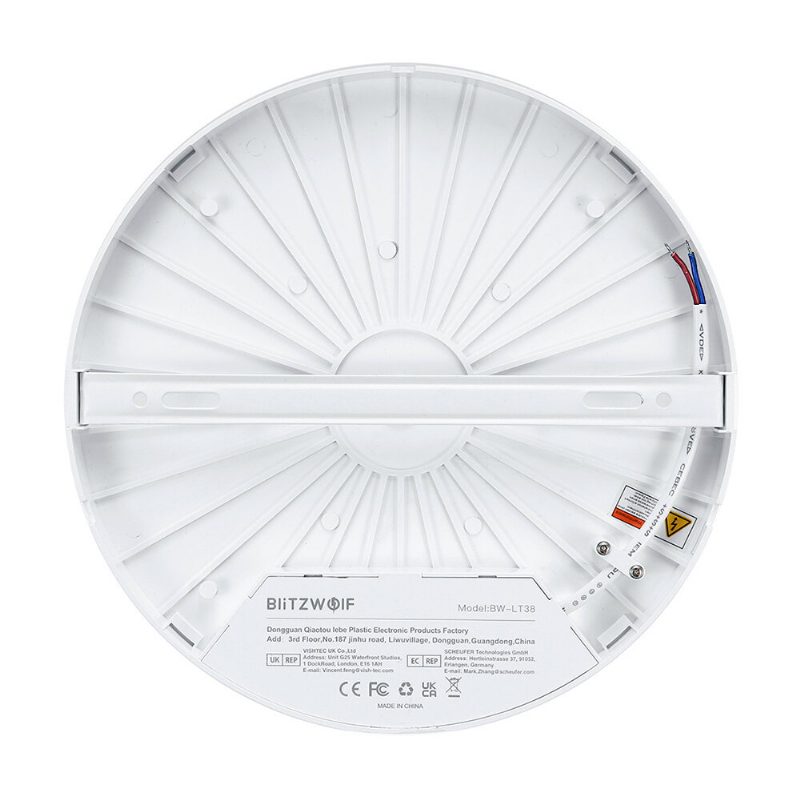 Bw-lt38 24w Led Okrúhle Stropné Svietidlo Diaľkové Ovládanie S 3 Farbami A Teplotou Ip54 Vodotesné