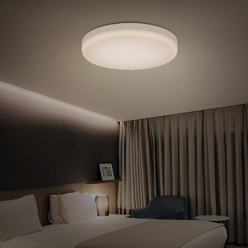 Bw-lt38 24w Led Okrúhle Stropné Svietidlo Diaľkové Ovládanie S 3 Farbami A Teplotou Ip54 Vodotesné