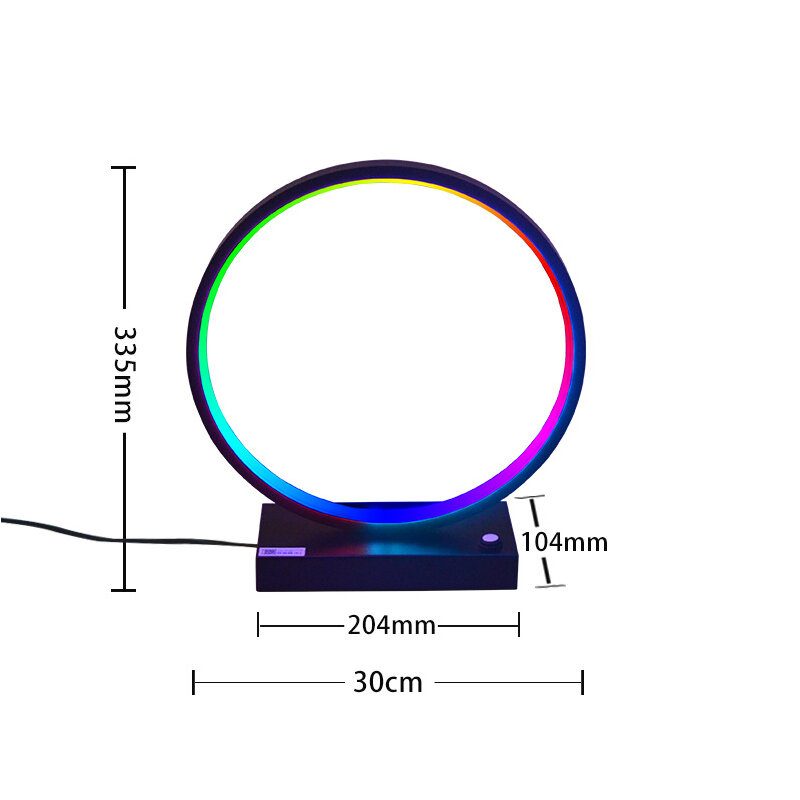 Kreatívna Rgb Led Stolová Lampa Inteligentné Nočné Osvetlenie Svetlo Spálňa Študovňa Obývacia Izba Atmosférické