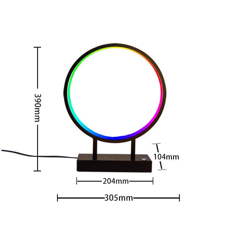 Kreatívna Rgb Led Stolová Lampa Inteligentné Nočné Osvetlenie Svetlo Spálňa Študovňa Obývacia Izba Atmosférické